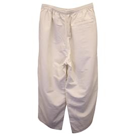 Balenciaga-Balenciaga Pantalon de Survêtement Oversize Sporty B en Polyamide Blanc-Blanc