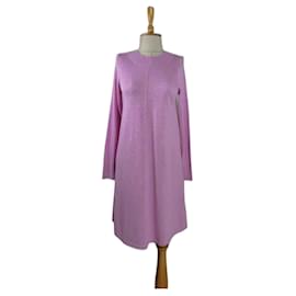 Autre Marque Vestido roxo de algodão e viscose Roxo