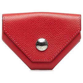 Hermès Hermes Vermelho Le 24 bolsa de moedas Vermelho