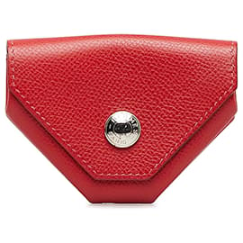 Hermès-Hermes Rouge Le 24 porte-monnaie-Rouge