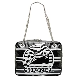 Chanel-Chanel Black La Pausa Shoulder Bag-Black