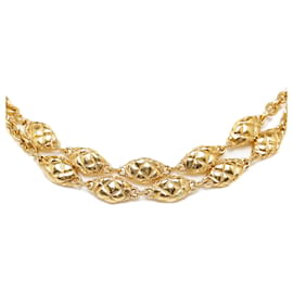 Chanel-Chanel Gold Ball Shaped Chain Necklace-Golden