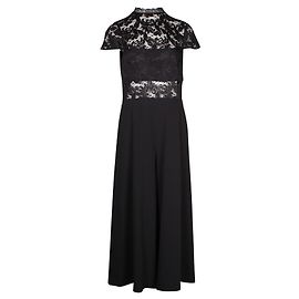 Alice + Olivia Elysia Schwarzer Overall mit Schnürsenkeln Schwarz