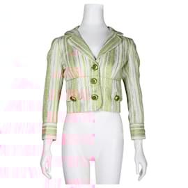 Dolce & Gabbana-Multicolor Tweed  Cropped Jacket-Other