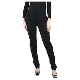 Saint Laurent-Pantalon slim en laine noir - taille UK 10-Noir