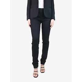 Loro Piana-Black tailored trousers - size UK 10-Black