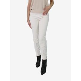 Emilio Pucci-White cotton trousers - size UK 8-White