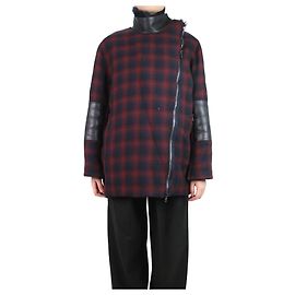 3.1 Phillip Lim Red and blue plaid wool-blend jacket - size S Red