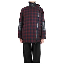 3.1 Phillip Lim-Red and blue plaid wool-blend jacket - size S-Red