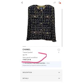 Chanel-Novos mais caçados 2019 Jaqueta preta de tweed-Preto