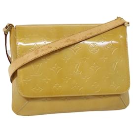 Louis Vuitton-LOUIS VUITTON Monogramm Vernis Thompson Street Bag Beige M91301 LV Auth 56947-Beige