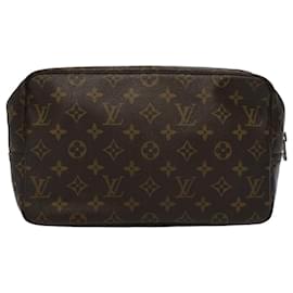 Louis Vuitton-Toilette Louis Vuitton Monogram Trousse 28 Bolso de mano M47522 LV Auth ki3684-Monograma