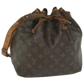LOUIS VUITTON Monogram Petit Noe Shoulder Bag M42226 LV Auth 58718 Monogram