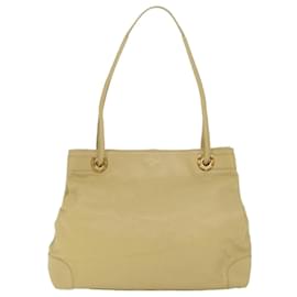 Gucci-GUCCI Shoulder Bag Leather Beige 002 3754 0301 Auth FM2883-Beige
