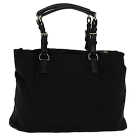Prada-PRADA Shoulder Bag Nylon Black Auth 57384-Black