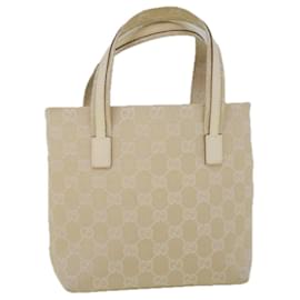 Gucci-GUCCI GG Canvas Hand Bag Beige 002 1079 001998 auth 58675-Beige