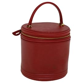 Louis Vuitton-LOUIS VUITTON Epi Cannes Hand Bag Red M48037 LV Auth 59078-Red