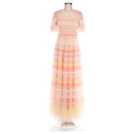 Needle & Thread Luella Ruffle Maxi Dress Pink Multiple colors