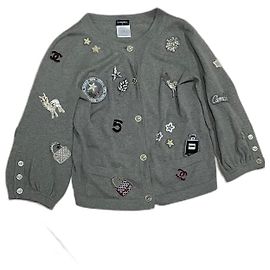 Chanel Cardigan aus Kaschmir Grau Grau