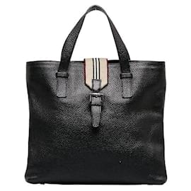 Burberry-Burberry Leather Tote Bag Leather Tote Bag in Good condition-Black