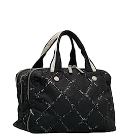 Chanel-Mini sac Boston Old Travel Line-Noir