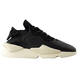 Y3-Kaiwa Sneakers - Y-3 - Leather - Black-Black