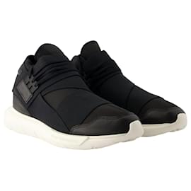 Y3-Qasa Sneakers - Y-3 - Leather - Black-Black
