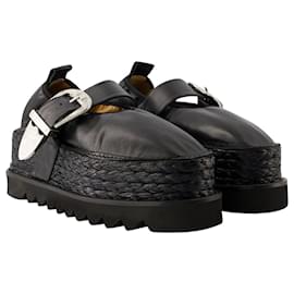 Toga Pulla-AJ1314 Loafers - Toga Pulla - Leather - Black-Black