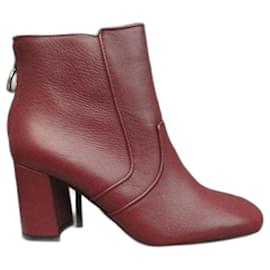 Claudie Pierlot-Claudie Pierlot p ankle boots 36 New condition-Dark red