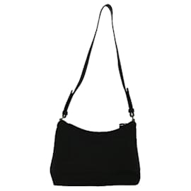 Prada-PRADA Shoulder Bag Nylon Black Auth bs8768-Black