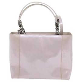 Christian Dior-Bolsa de mão Christian Dior Maris Pearl Couro envernizado 2maneira Roxa Auth yb410-Roxo