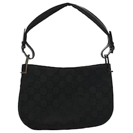 Gucci-gucci GG Canvas Shoulder Bag black 001 3193 002113 auth 58479-Black