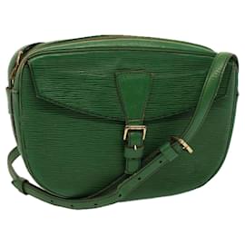 Louis Vuitton-LOUIS VUITTON Epi Jeune Fille MM Shoulder Bag Green M52154 LV Auth 58869-Green