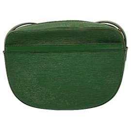 Louis Vuitton-LOUIS VUITTON Epi Jeune Fille MM Sac à Bandoulière Vert M52154 Auth LV 58869-Vert