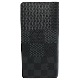 Louis Vuitton-LOUIS VUITTON Damier Graphite PortefeuillePortafoglio NM Brazza N60435 LV Auth bs9885-Altro