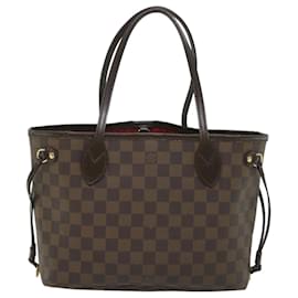 Louis Vuitton-LOUIS VUITTON Damier Ebene Neverfull PM Tote Bag N51109 Bases de autenticación de LV9225-Otro