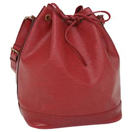 Louis Vuitton-LOUIS VUITTON Epi Noe Shoulder Bag Red M44007 LV Auth 57014-Red