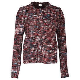 Iro Carene Tweed Jacket in Multicolor Acrylic and Wool Other Python print