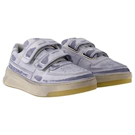 Acne-Perey Cities Sneakers - Acne Studios - Leather - Midnight Blue-Blue
