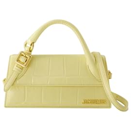 Jacquemus-Le Chiquito Long Boucle Bag- Jacquemus - Leather - Yellow-Yellow