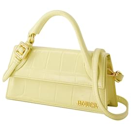Jacquemus-Le Chiquito Long Boucle Bag- Jacquemus - Leather - Yellow-Yellow