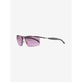 Chanel-Lunettes de soleil à visière violettes-Violet