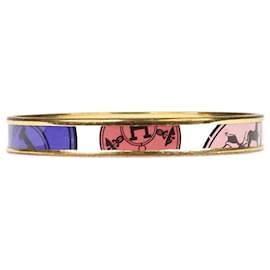 Hermès-Bracelet jonc calèche multicolore - taille L-Multicolore