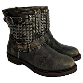 Ash Trash Biker Boots Leather Multiple colors