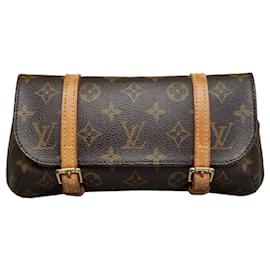 Louis Vuitton-Pochette Marelle con monograma marrón de Louis Vuitton-Castaño
