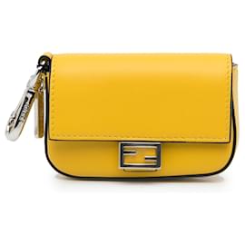 Fendi-Fendi Yellow Nano Baguette Charm-Yellow