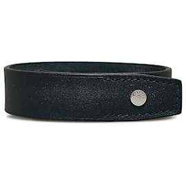 Hermès-Bracelet en cuir noir Hermès-Noir