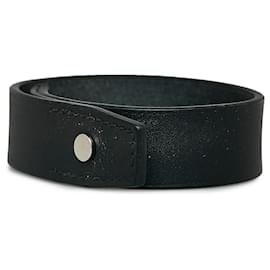 Hermès-Bracelet en cuir noir Hermès-Noir