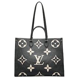 Louis Vuitton-Louis Vuitton Schwarzes Monogramm Empreinte Onthego Gm-Schwarz