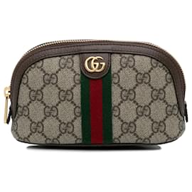 Gucci-Gucci Brown GG Supreme Ophidia Beutel-Braun,Beige